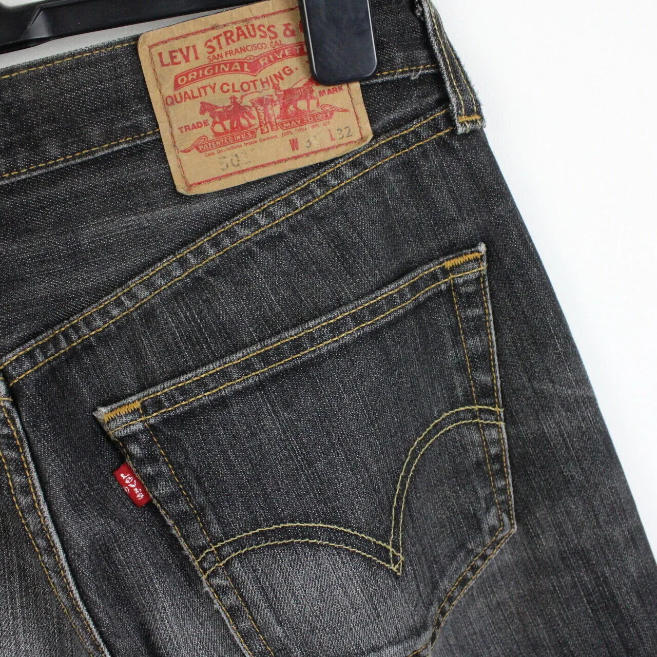 LEVIS 501 Jeans Black Charcoal | W32 L32