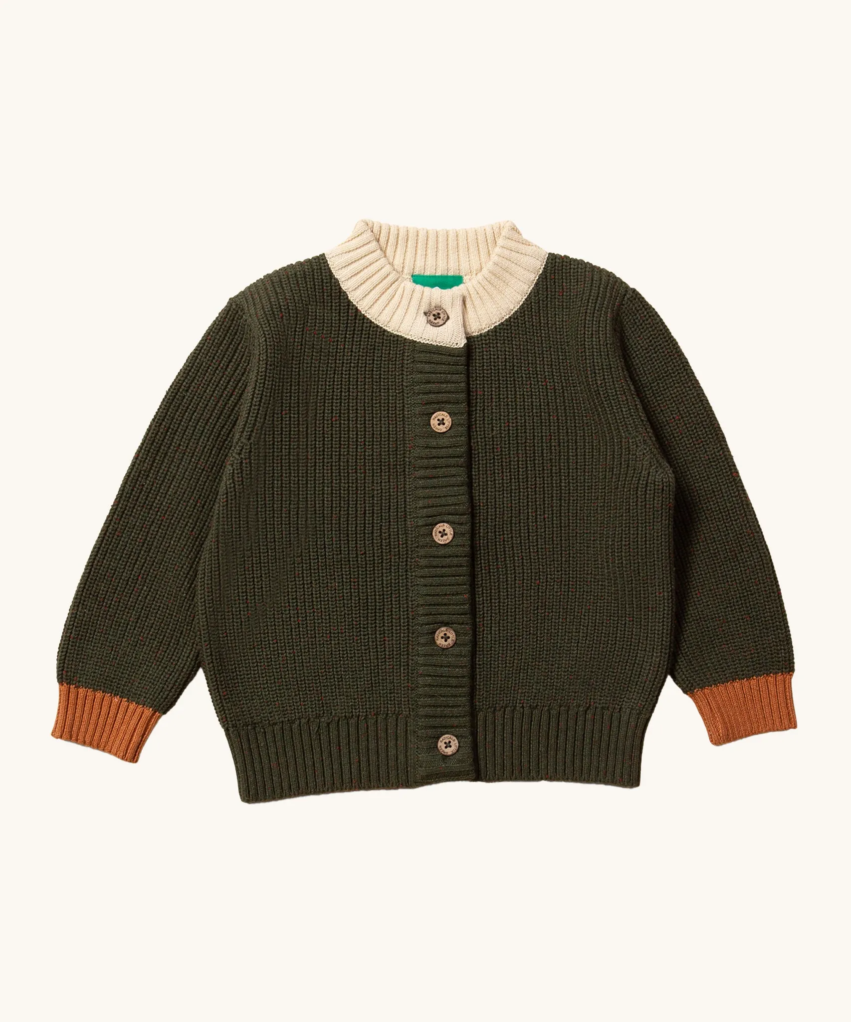 LGR From One To Another Fern Green Knitted Cardigan