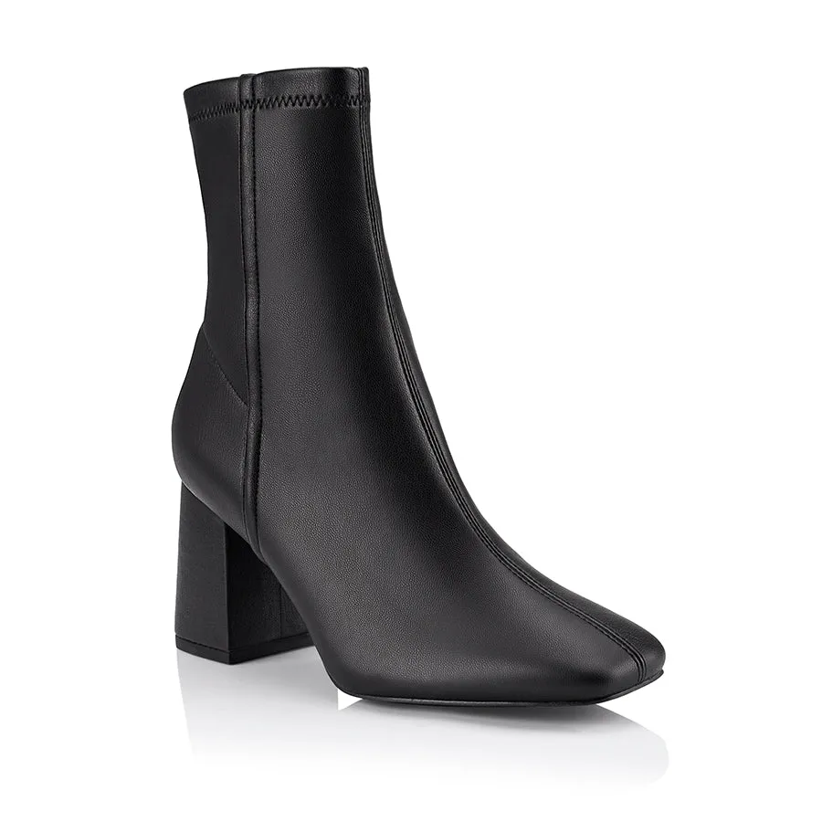 Lizzo Stretch Ankle Boots - Black Stretch