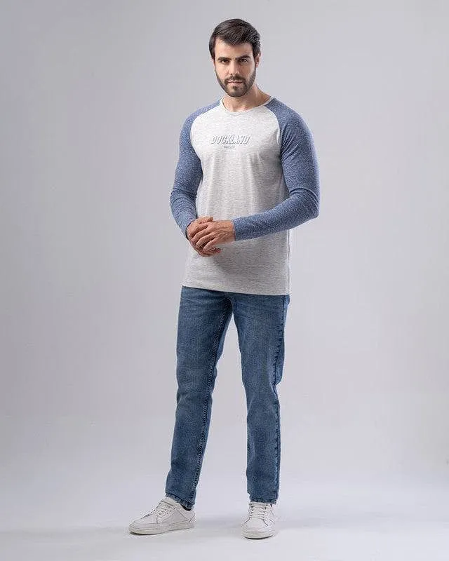 Long raglan sleeve print T-shirt  - CHINEE