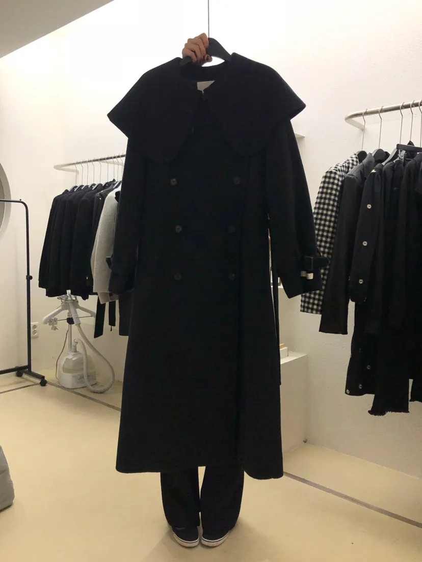 Long Woolen Coat Women