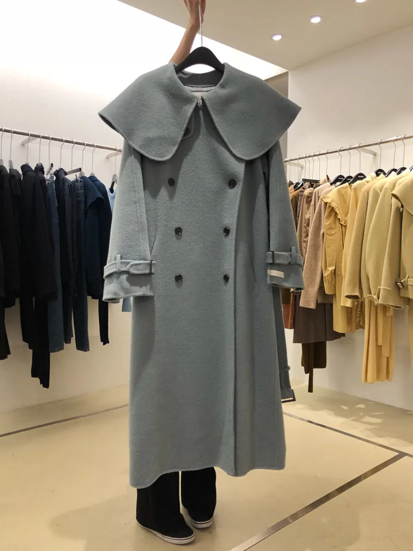 Long Woolen Coat Women