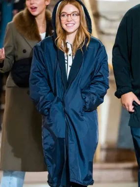 Madame Web 2024 Sydney Sweeney Blue Coat - New American Jackets