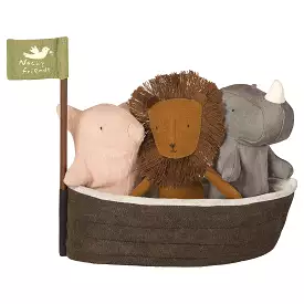 Maileg Noah's Ark with 3 Mini Animals