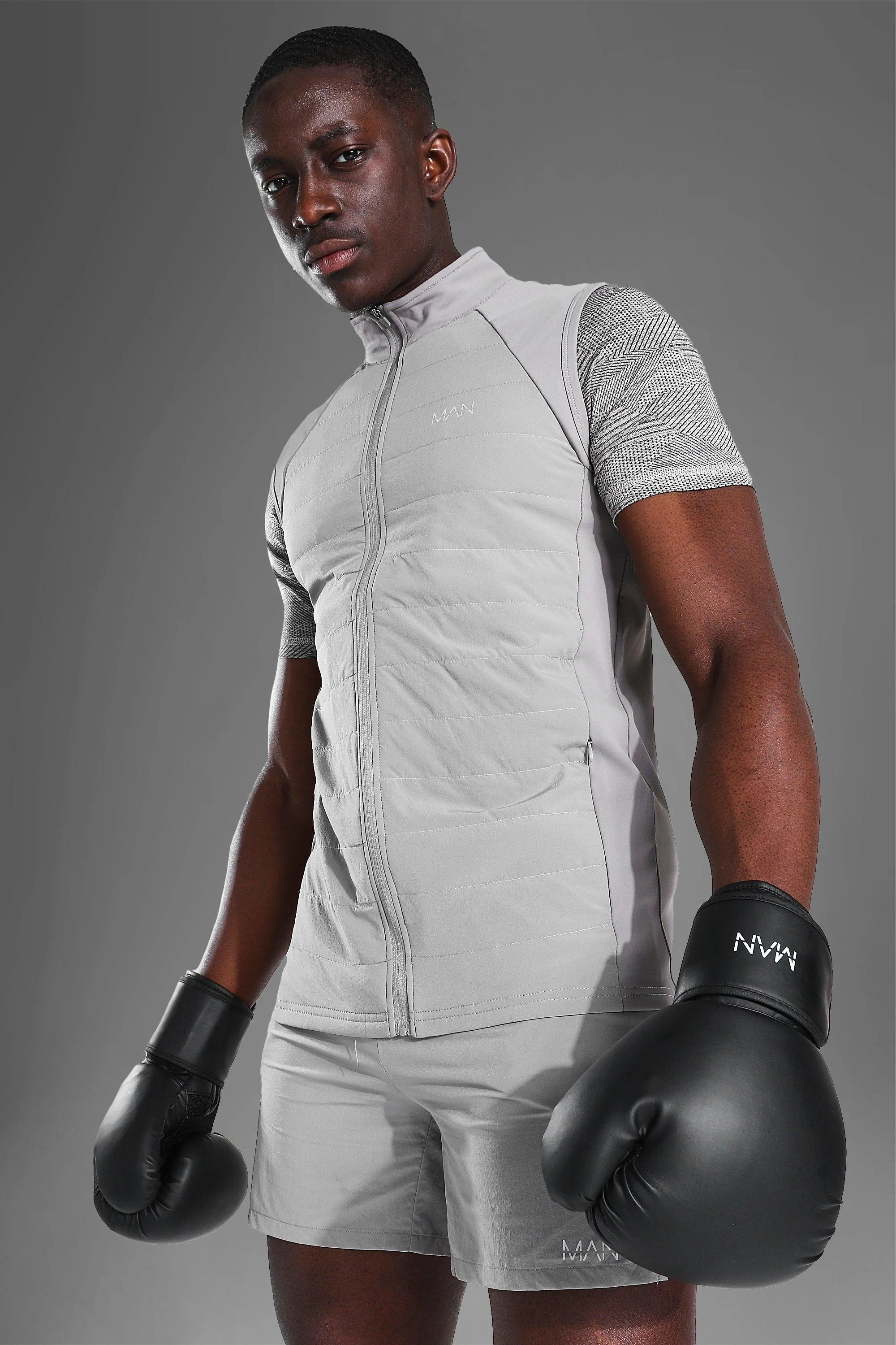 Man Active Gym Performance Body Warmer | boohooMAN UK