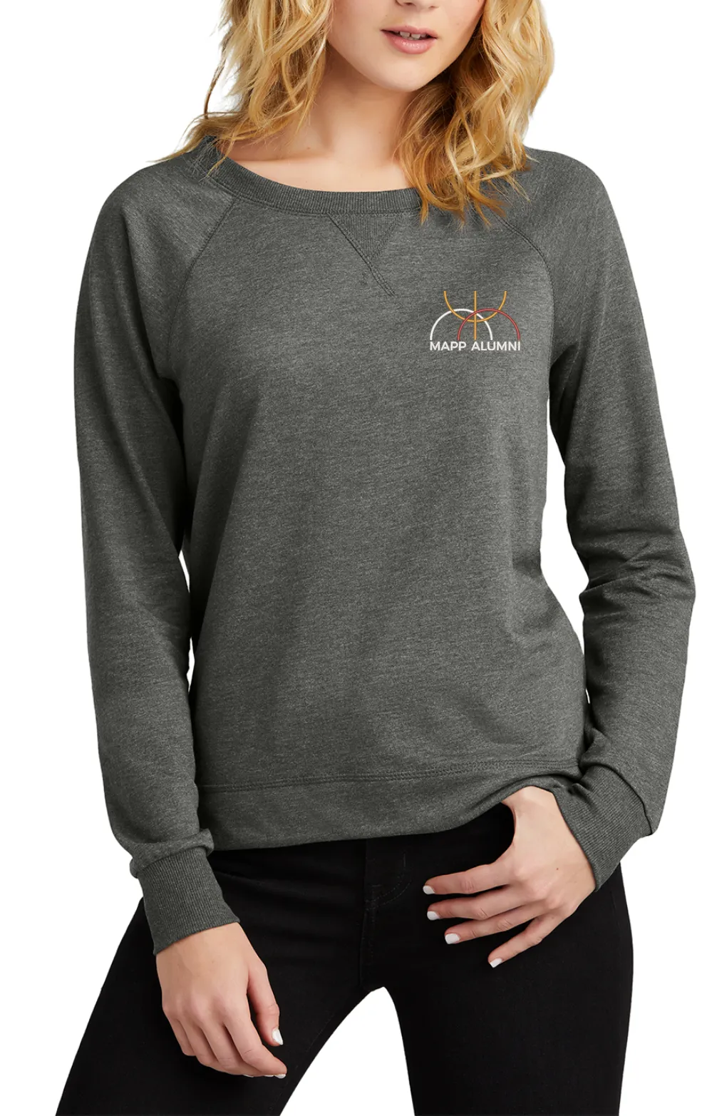 MAPP Alumni District Women's Featherweight French Terry Long Sleeve Crewneck DT672