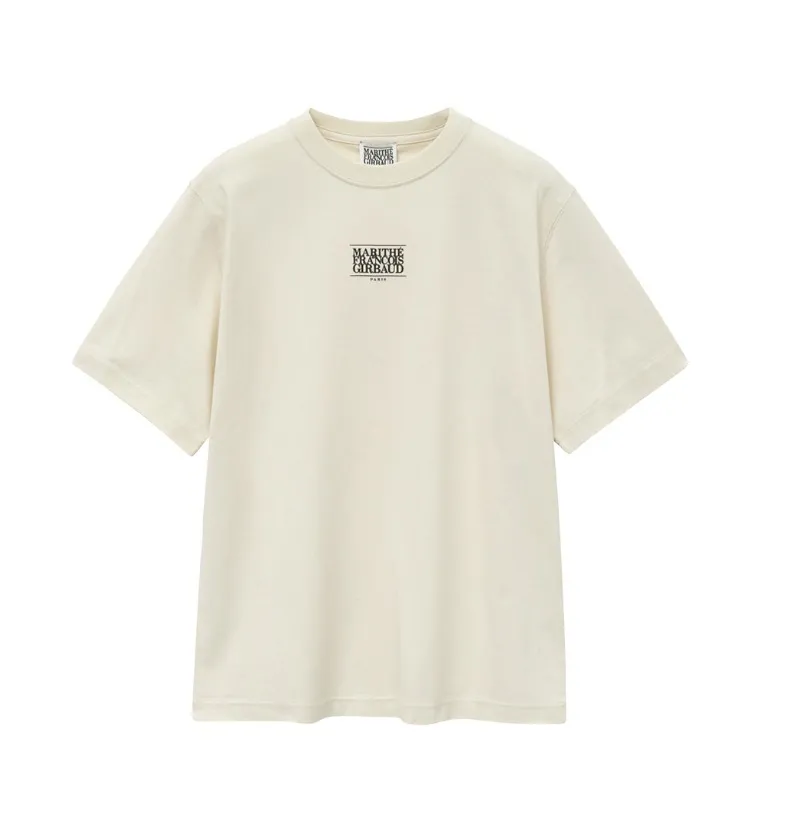 Marithe + Francois Girbaud  |[MARITHE]★SMALL CLASSIC LOGO TEE