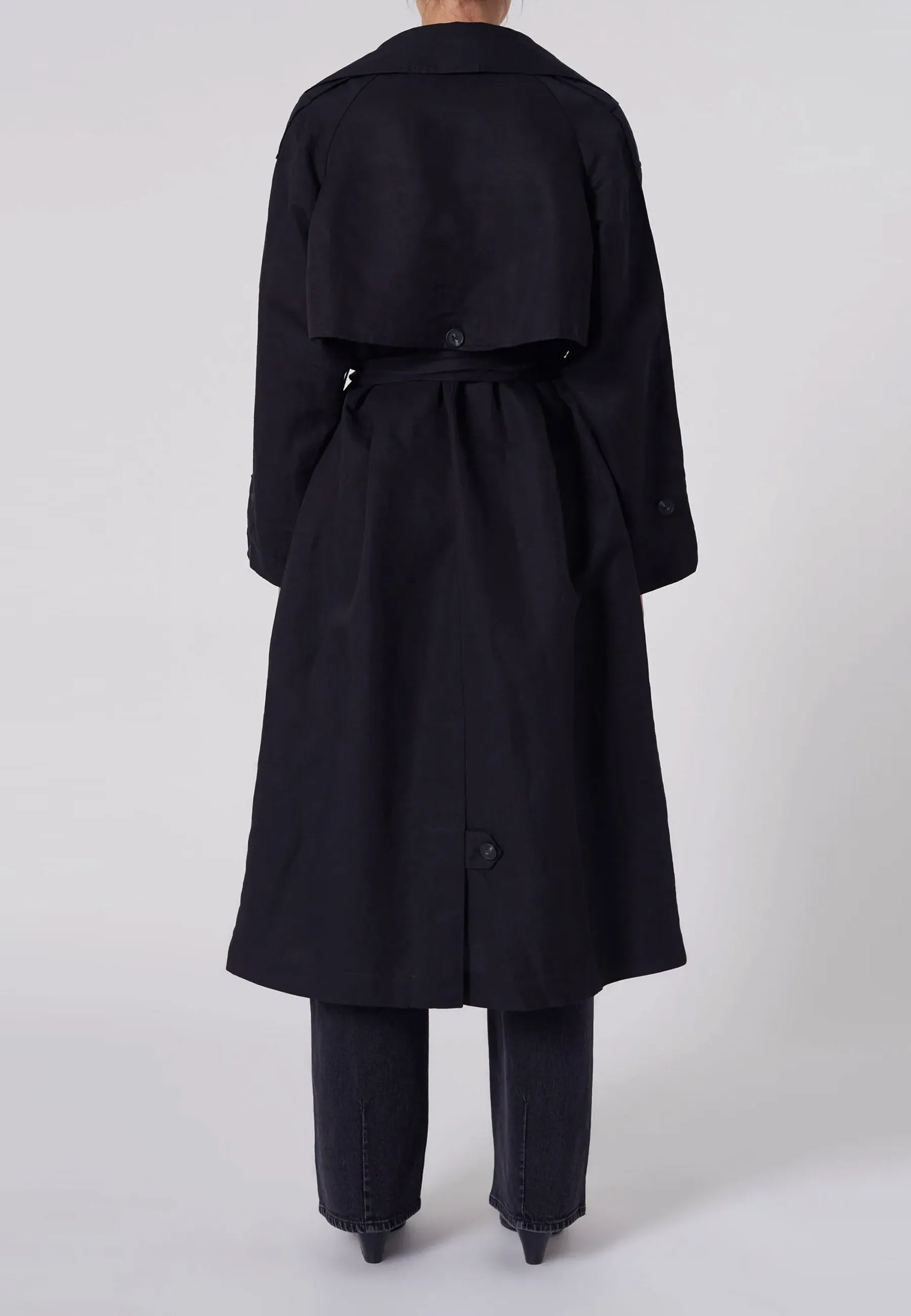 Melbourne Trench Coat - Black