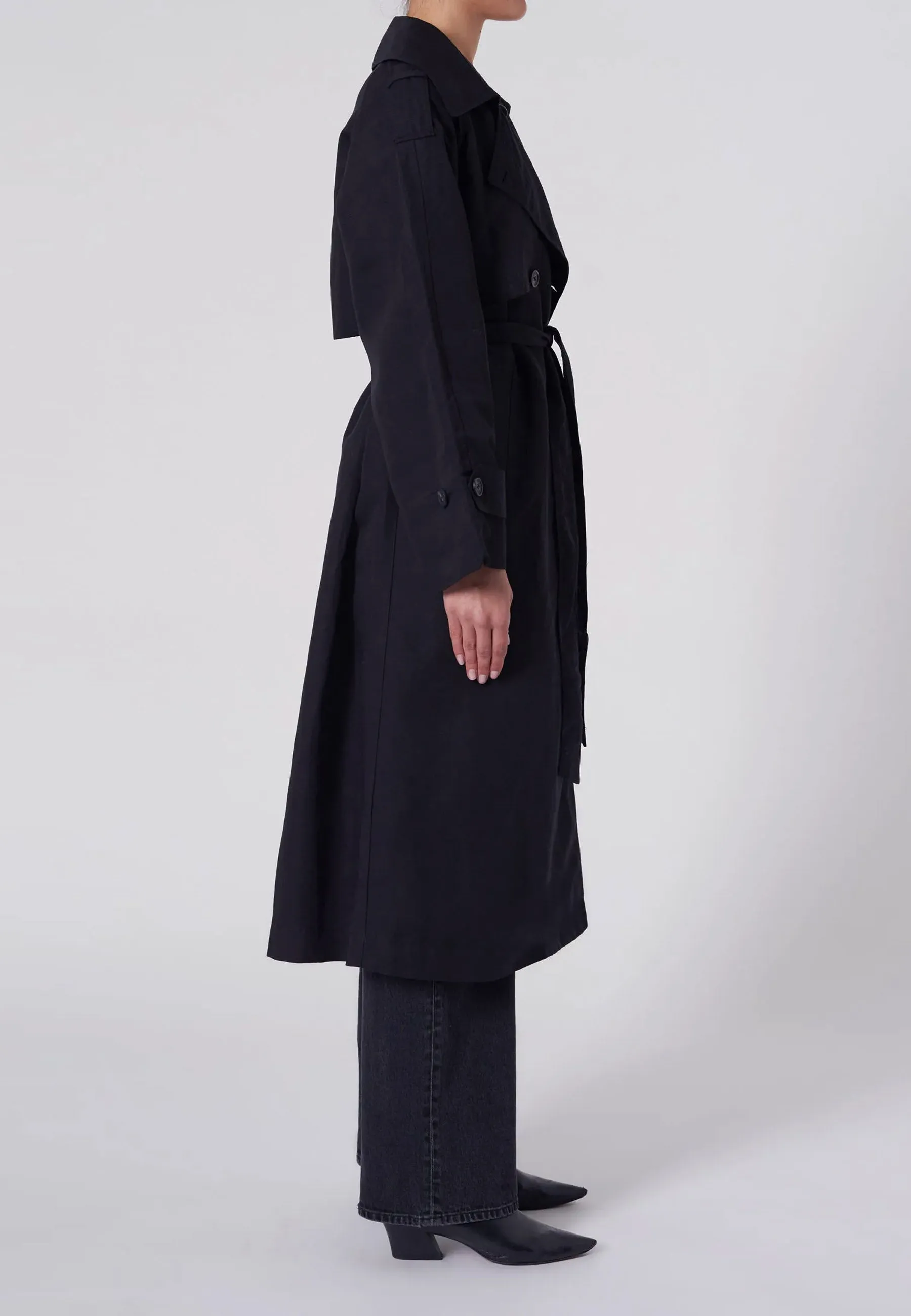 Melbourne Trench Coat - Black