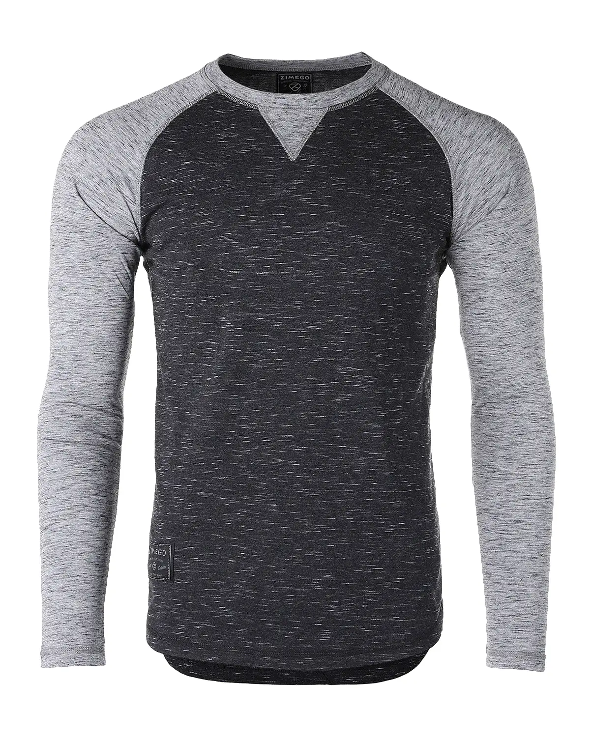 Men Athletic Fit Baseball Retro Contrast Long Sleeve Raglan T-Shirt