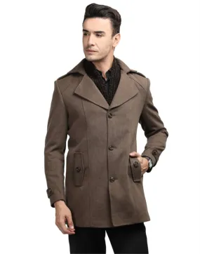 Men Coat Cinnamon Color