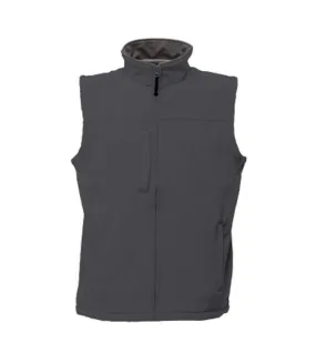 Mens flux softshell body warmer seal grey/seal grey Regatta