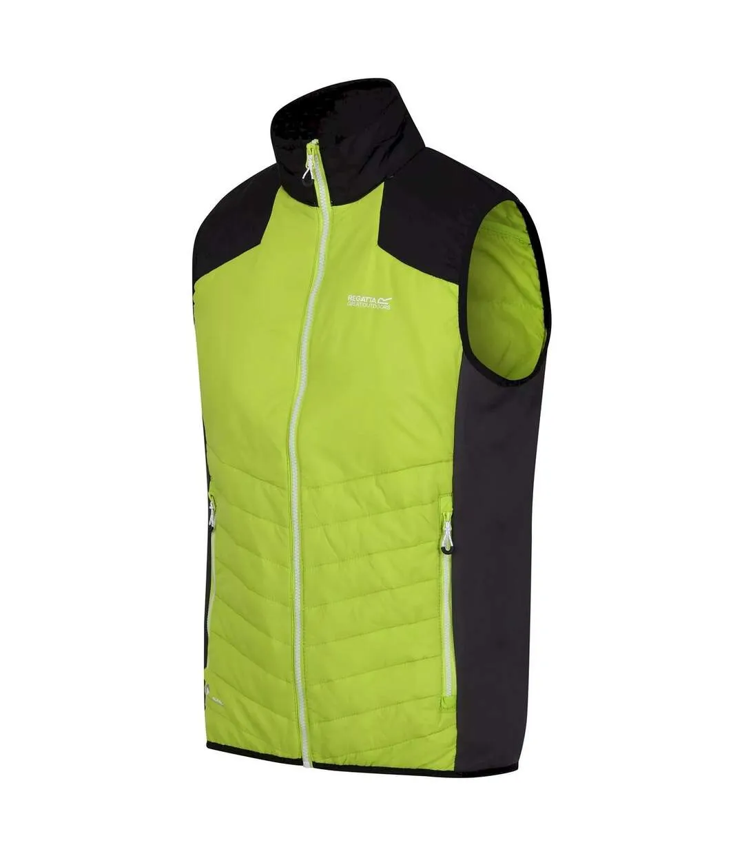 Mens halton vi lightweight body warmer bright kiwi/black Regatta