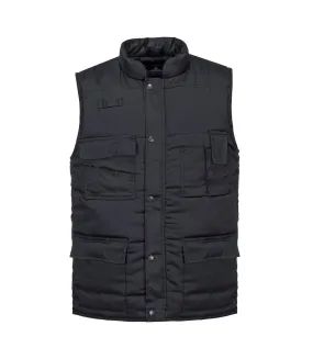 Mens shetland body warmer black Portwest