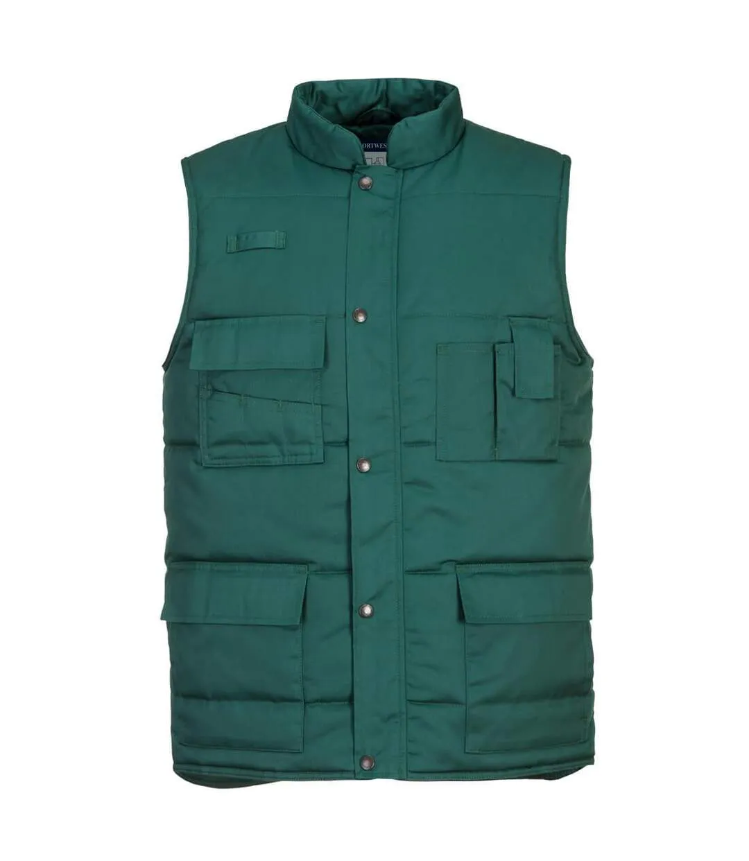 Mens shetland body warmer bottle green Portwest