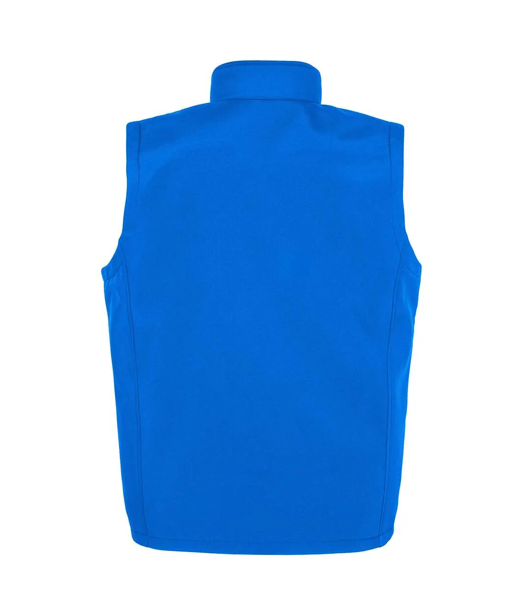 Mens softshell printable body warmer royal blue Result Genuine Recycled