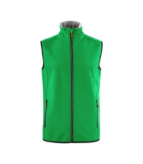 Mens trial softshell body warmer fresh green Printer