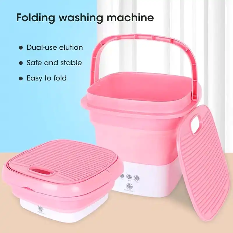 Mini Folding Washing Machine For Clothes With Bucket Washing EJ-80022