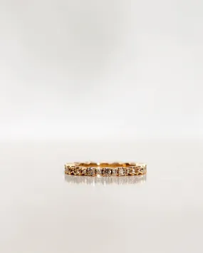 Mini Kelly Ring with Champagne Diamonds