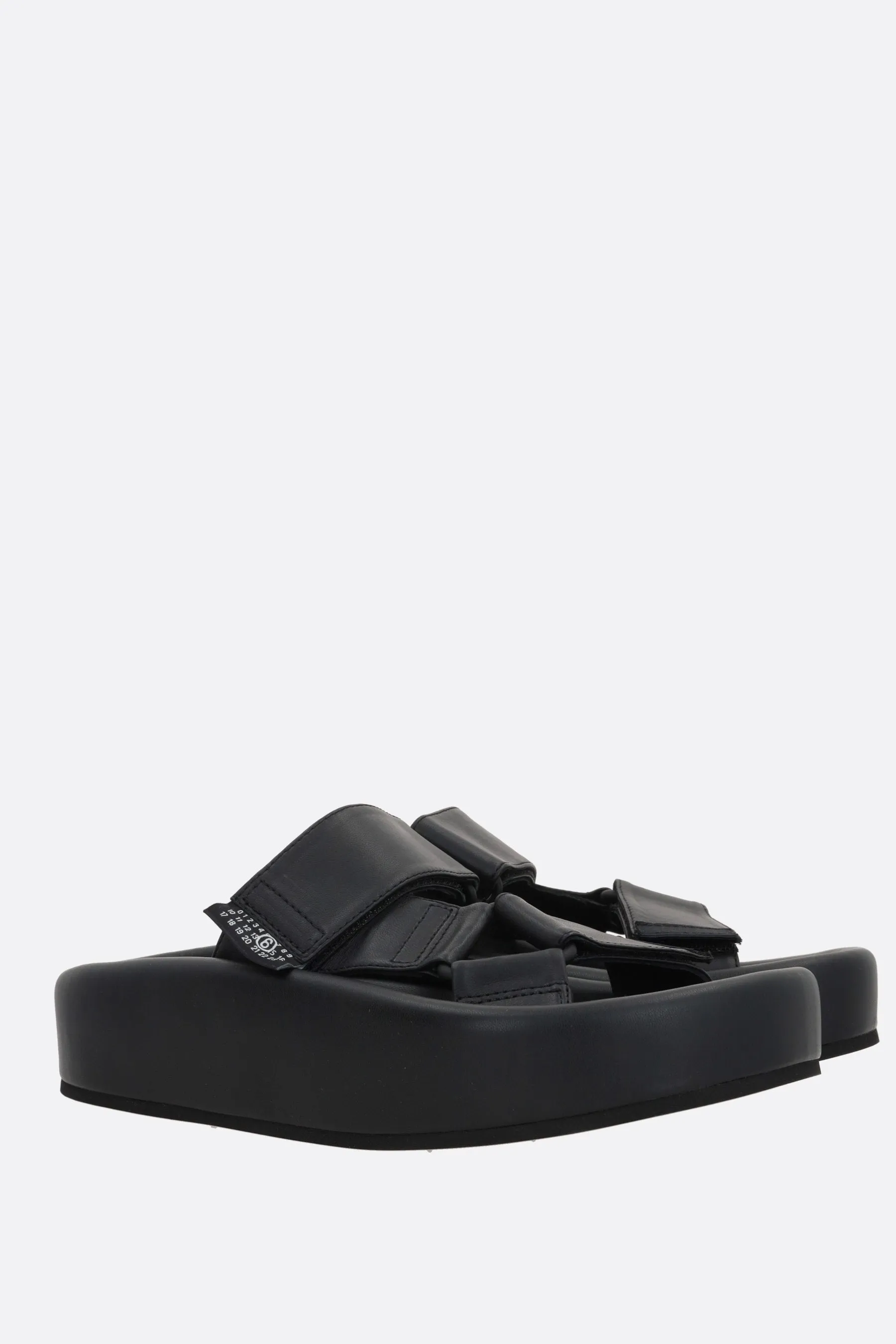 nappa flatform sandals