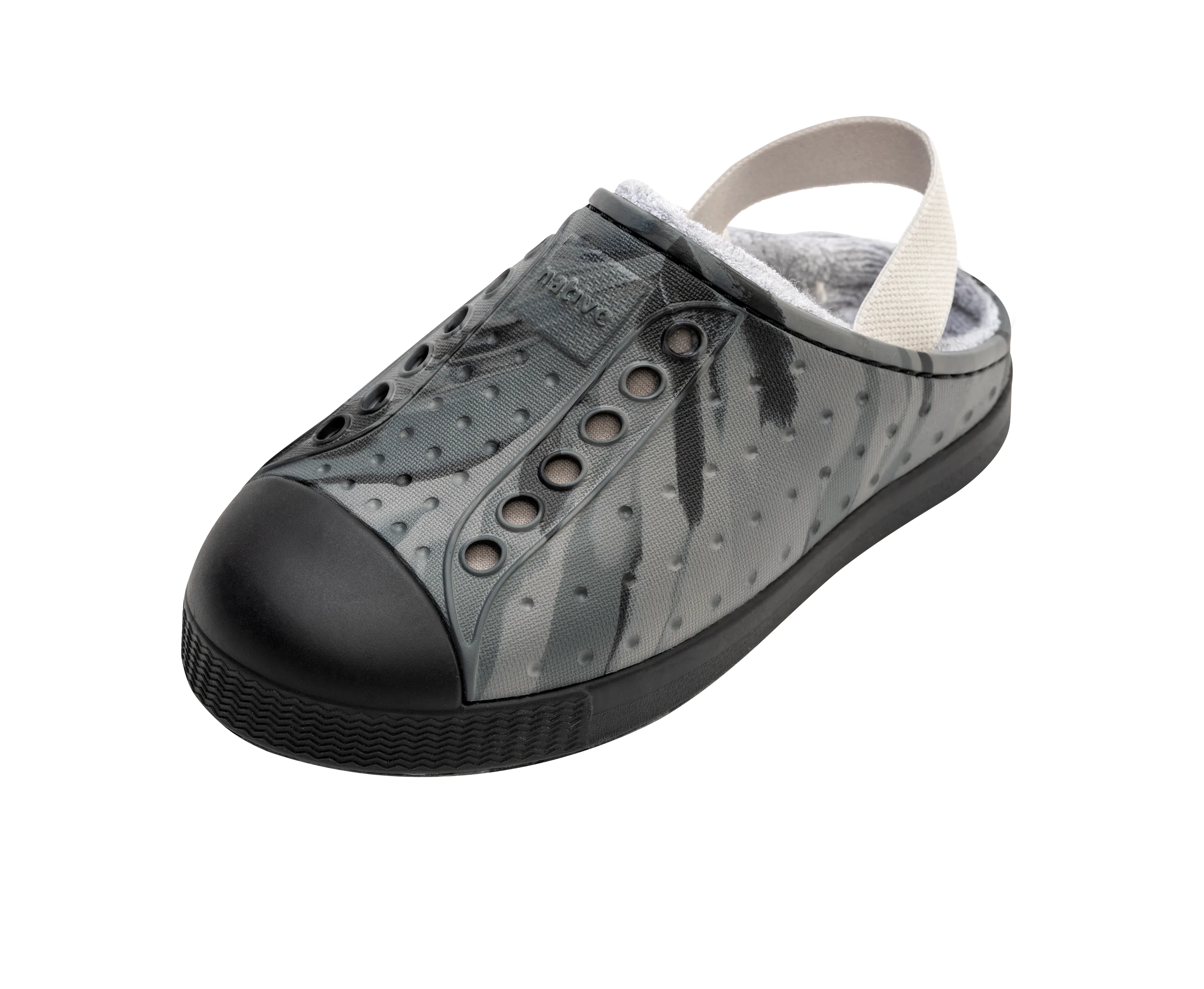 Native Jefferson French Terry Little Kids - Gravity Grey Marble / Jiffy Black