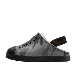 Native Jefferson French Terry Little Kids - Gravity Grey Marble / Jiffy Black