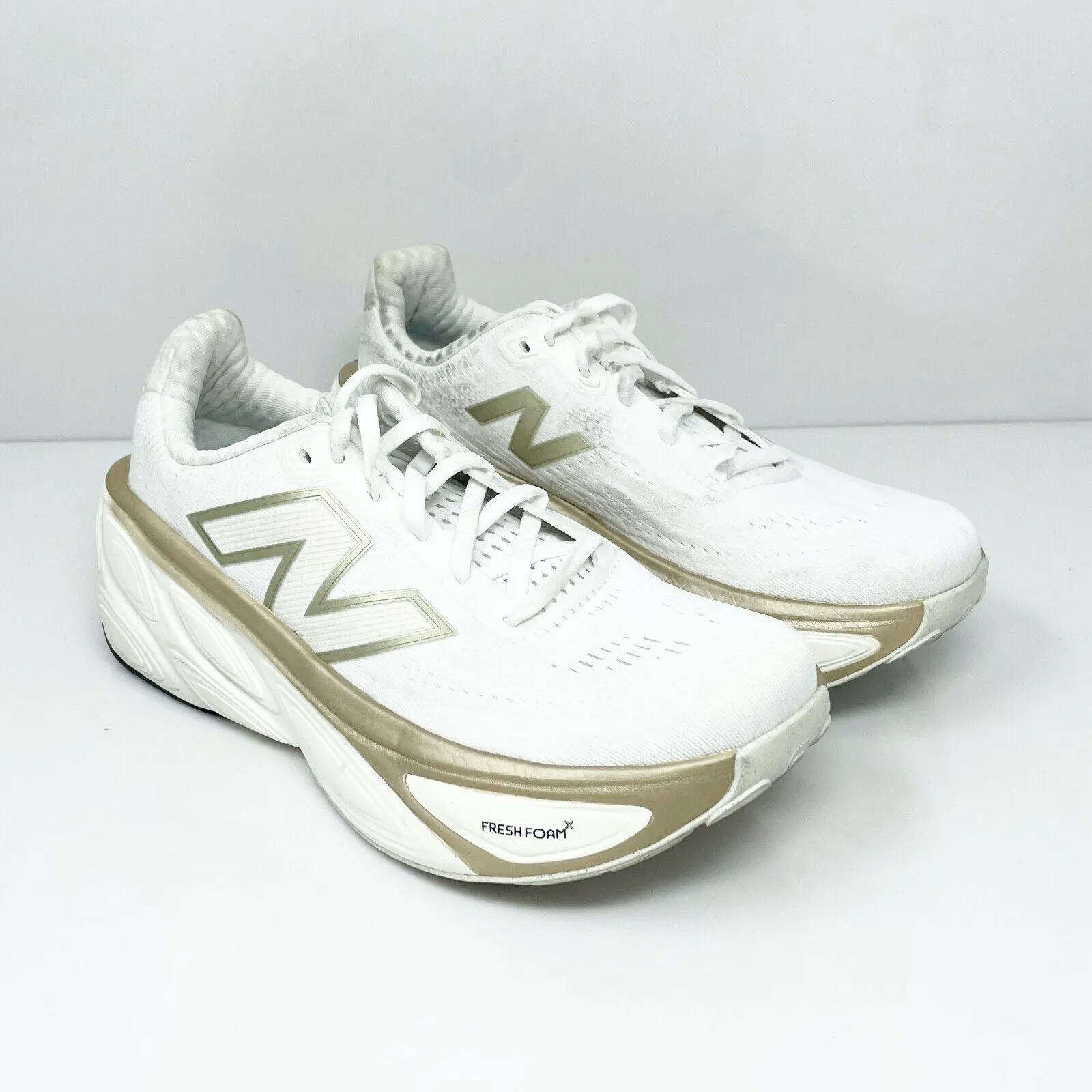 New Balance Unisex FF X More V5 WMORLW5 White Running Shoes Sneakers Sz M7.5 W9