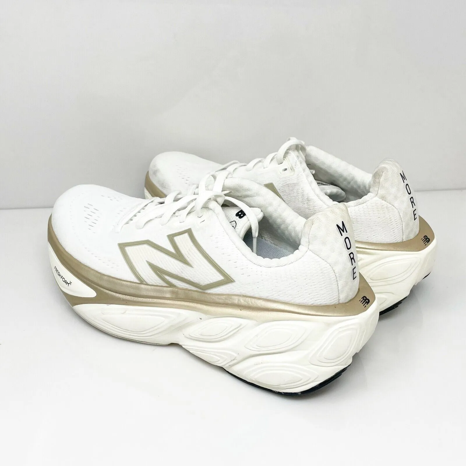 New Balance Unisex FF X More V5 WMORLW5 White Running Shoes Sneakers Sz M7.5 W9