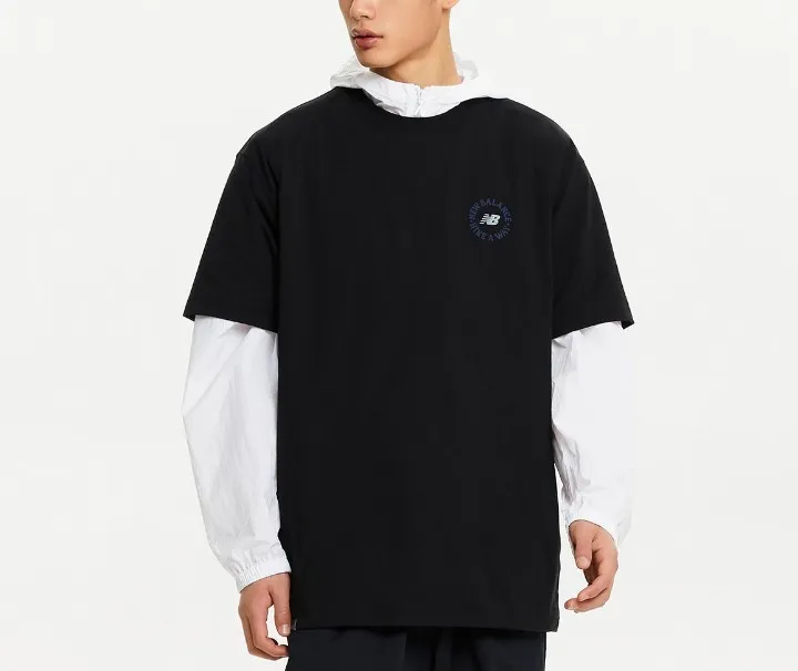 New Balance  |Unisex Street Style Plain Short Sleeves Logo T-Shirts