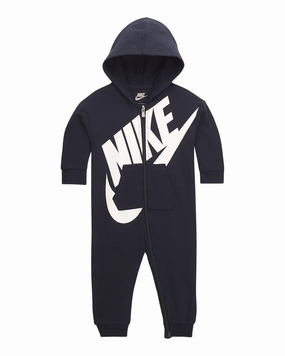 NIKE INFANTS FRENCH TERRY BLACK COVERALL