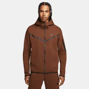 Nike Sportswear Tech Fleece Full-Zip Brown Hoodie