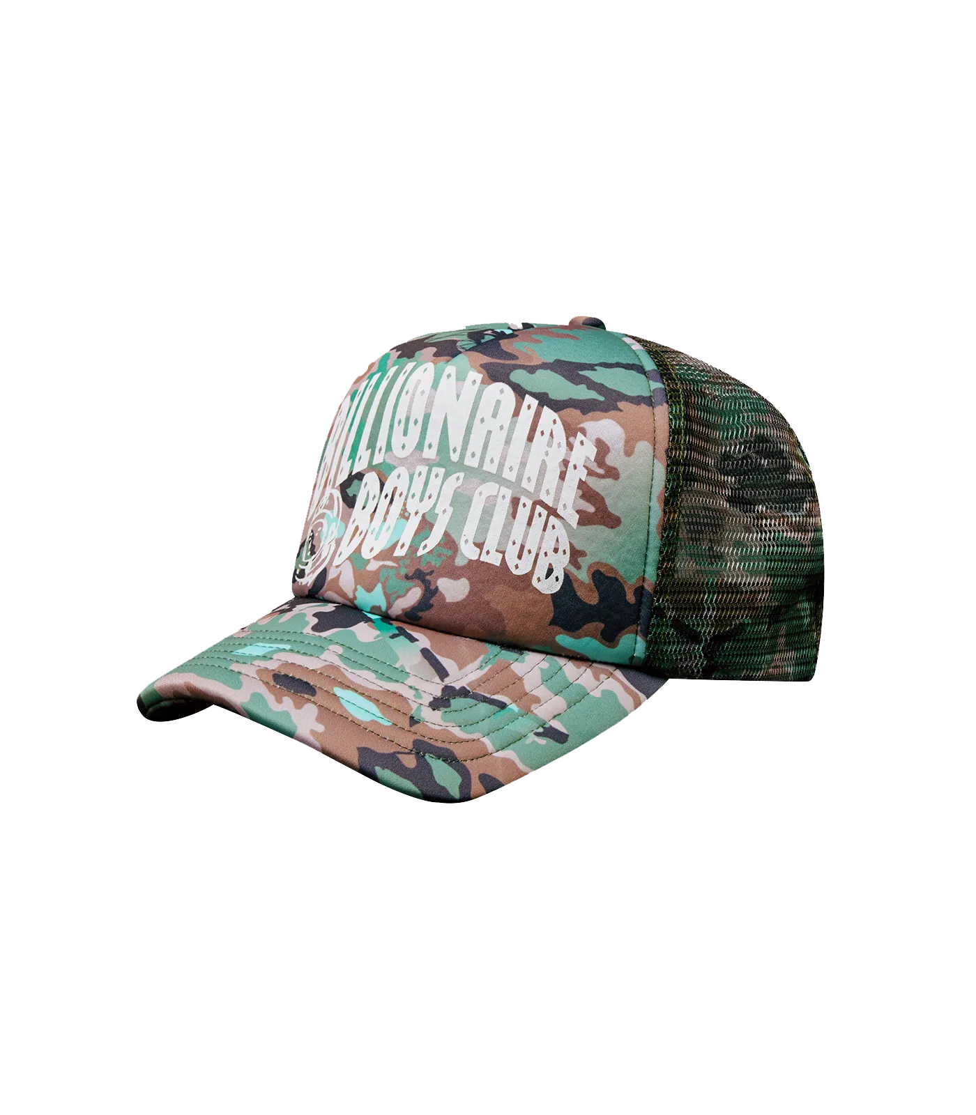 NOTHING CAMO TRUCKER CAP - GREEN