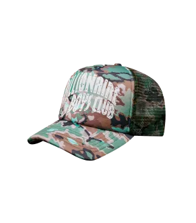 NOTHING CAMO TRUCKER CAP - GREEN