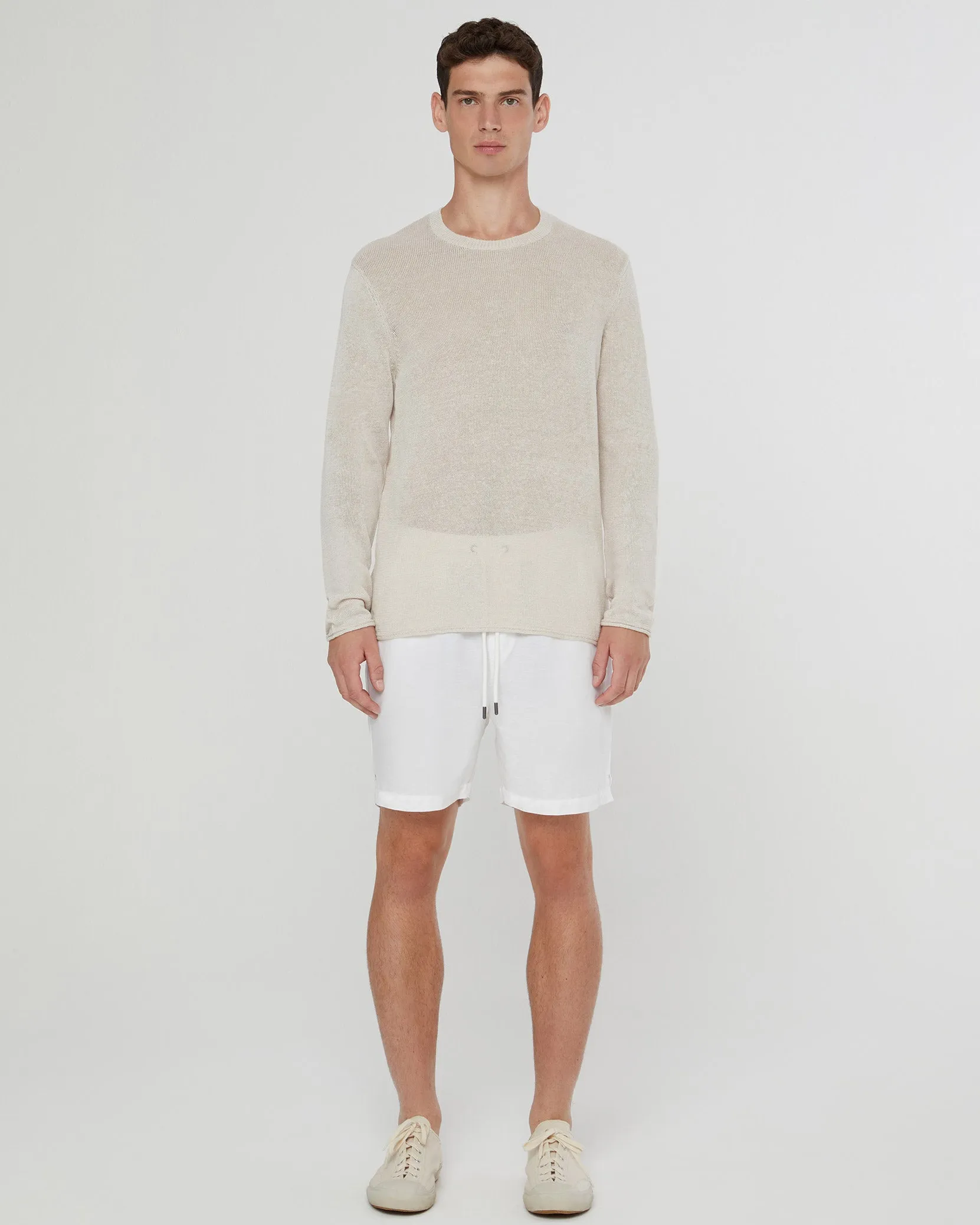 Onia Kevin Crewneck Linen Sweater