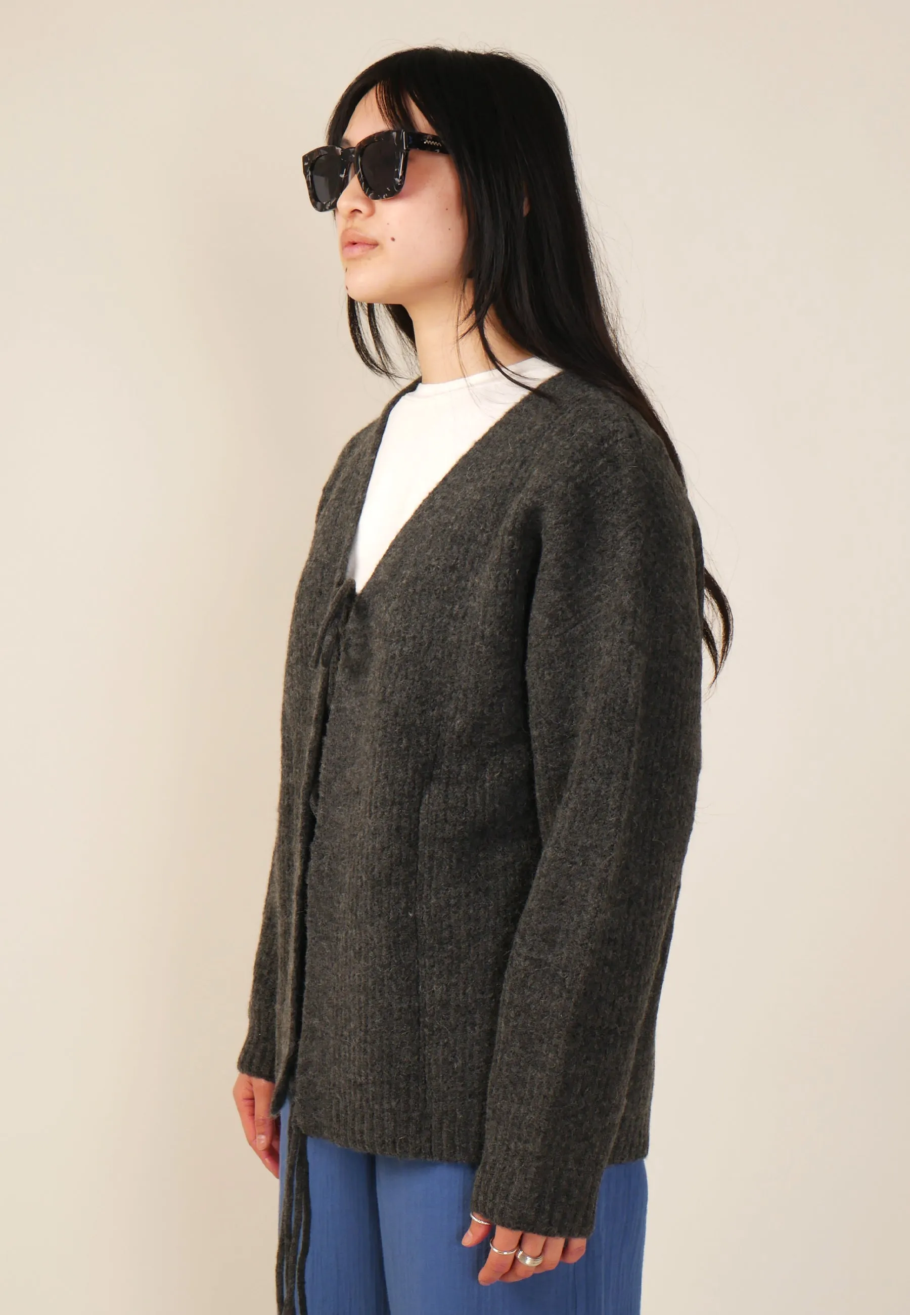 Osna Cardigan - Grey Melange