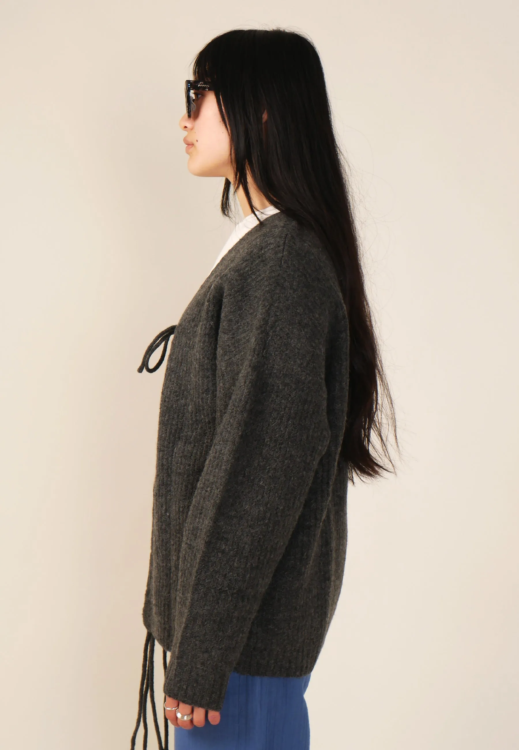 Osna Cardigan - Grey Melange