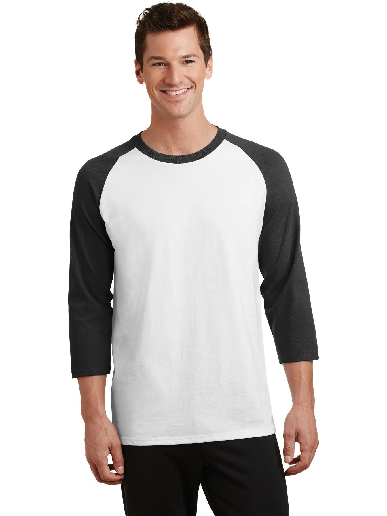 Port & Company Core Blend 3/4-Sleeve Raglan Tee