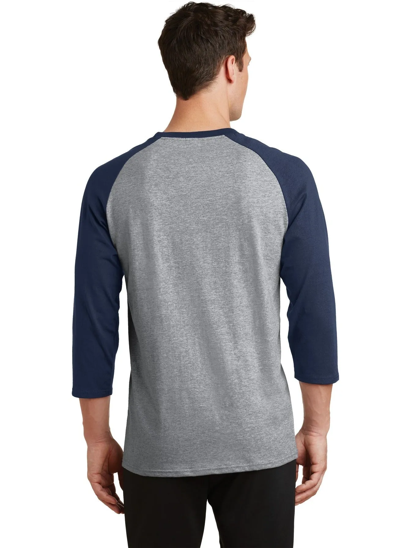 Port & Company Core Blend 3/4-Sleeve Raglan Tee