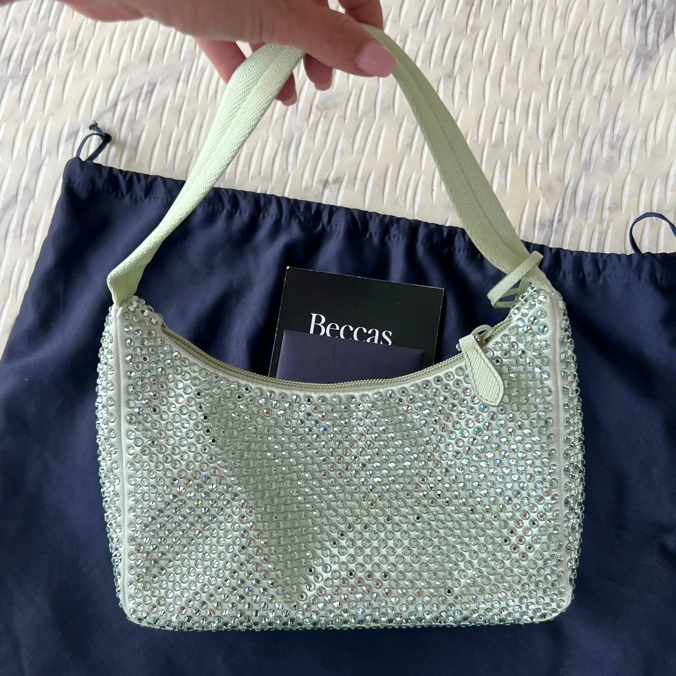 Prada Satin mini-bag with crystals