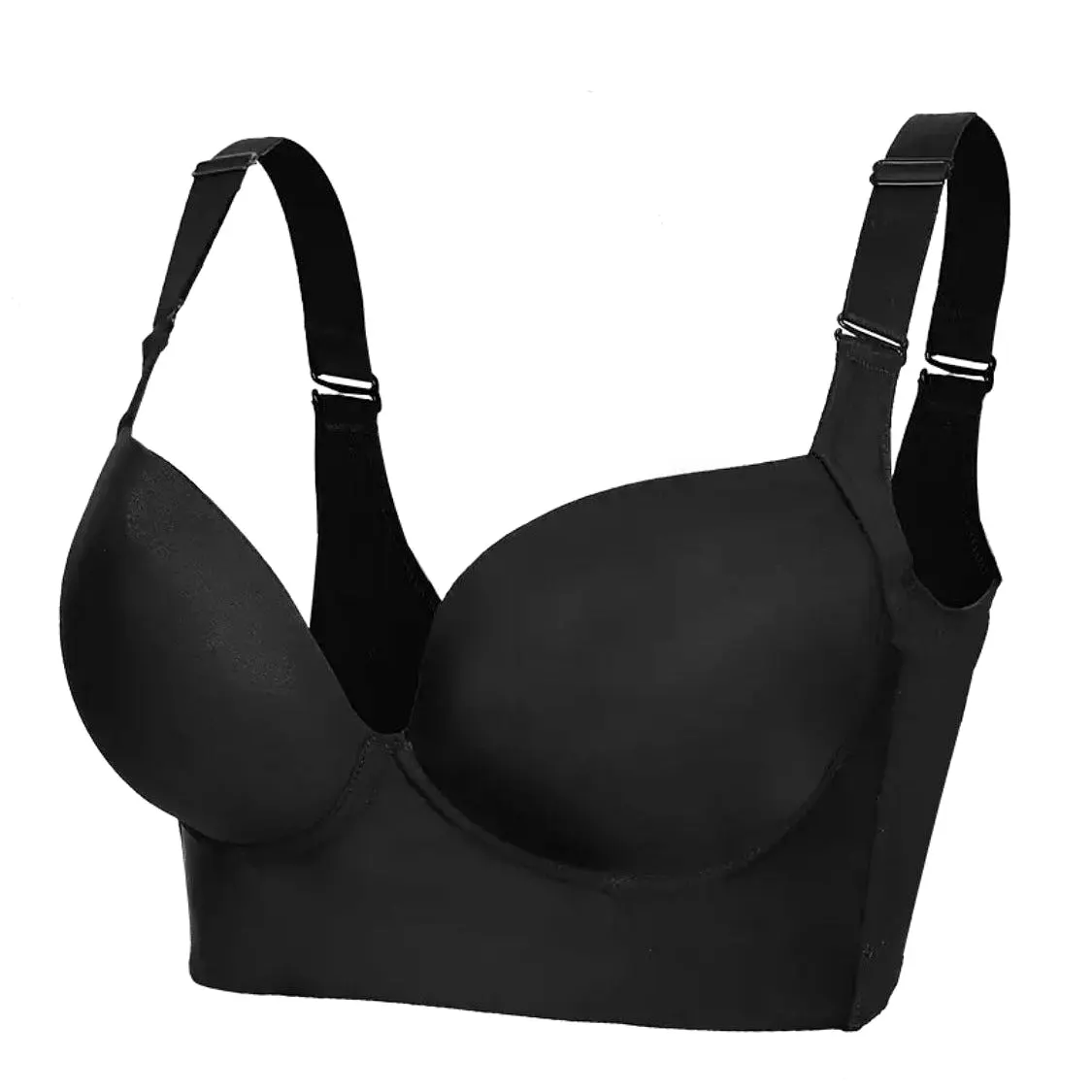 Push-up bras with full back coverage