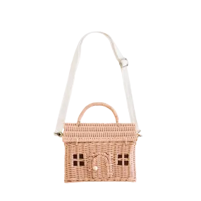 Rattan Casa Bag - Rose