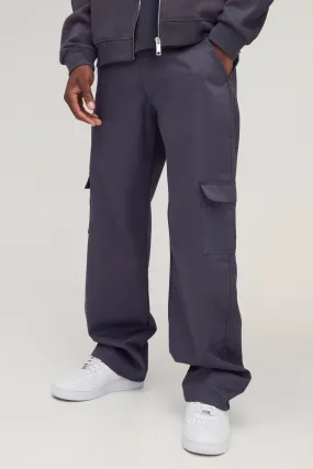 Relaxed Fit Fixed Waist Cargo Trousers