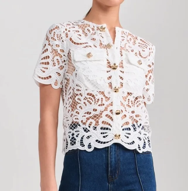 SELF PORTRAIT  |Party Style Lace Elegant Style Shirts & Blouses