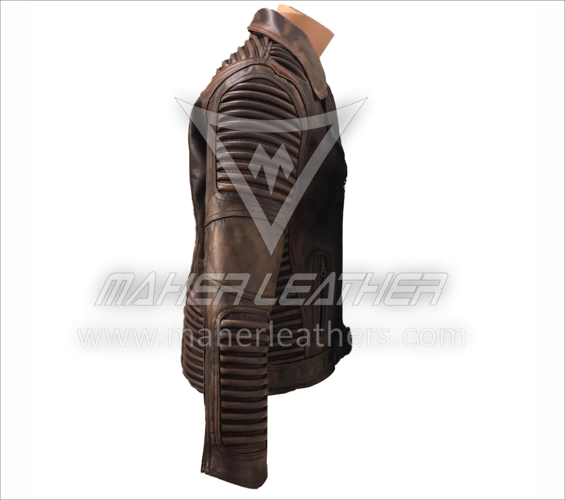 Stealth Moto Jacket ( Vintage Brown )