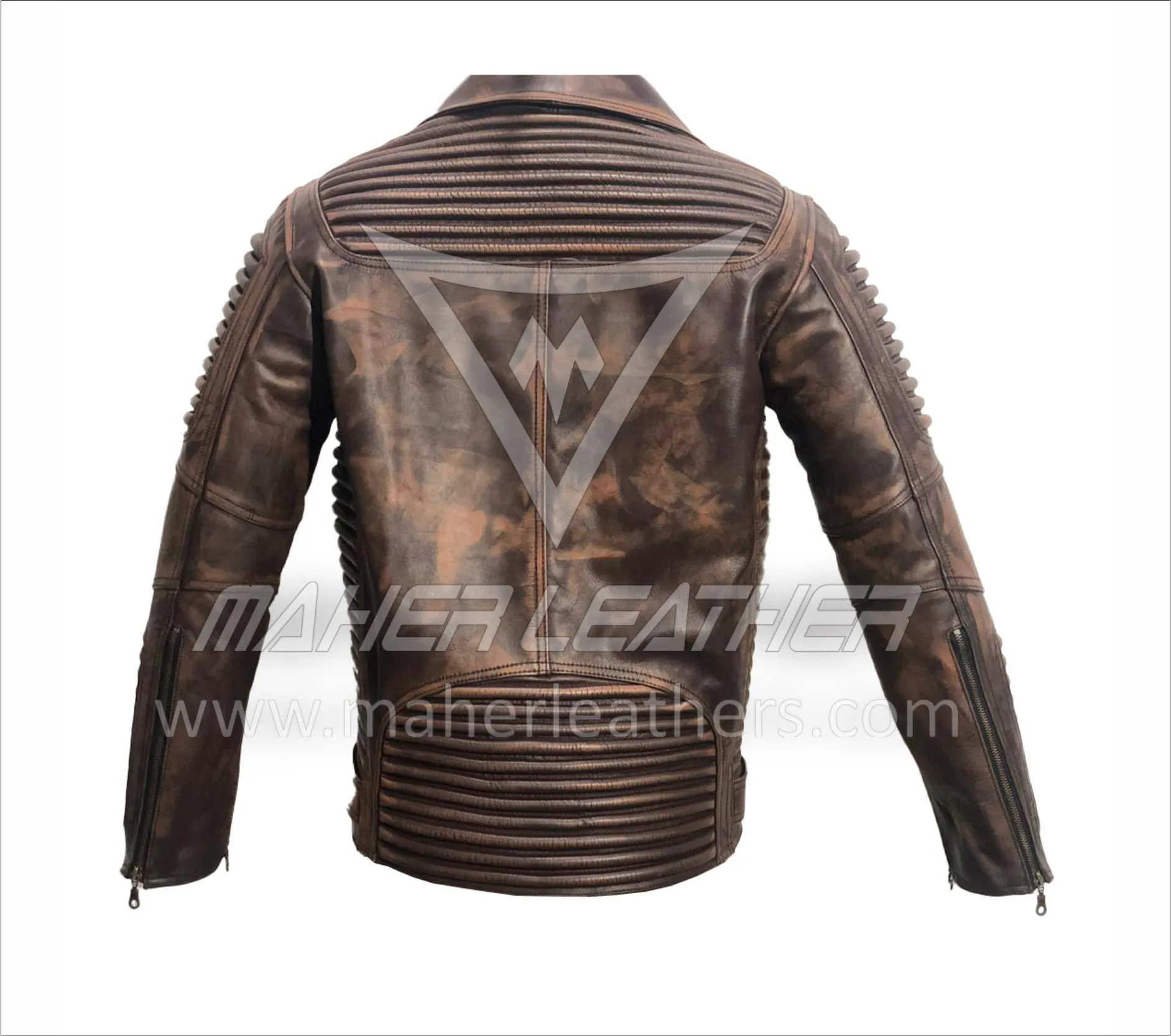 Stealth Moto Jacket ( Vintage Brown )