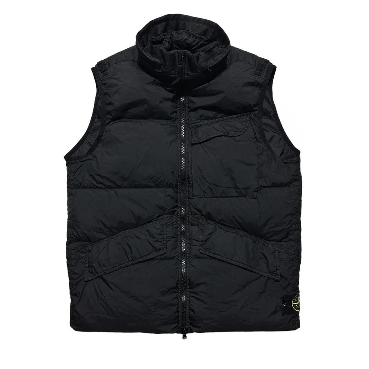 Stone Island Garment Dyed Down Crinkle Reps Body Warmer