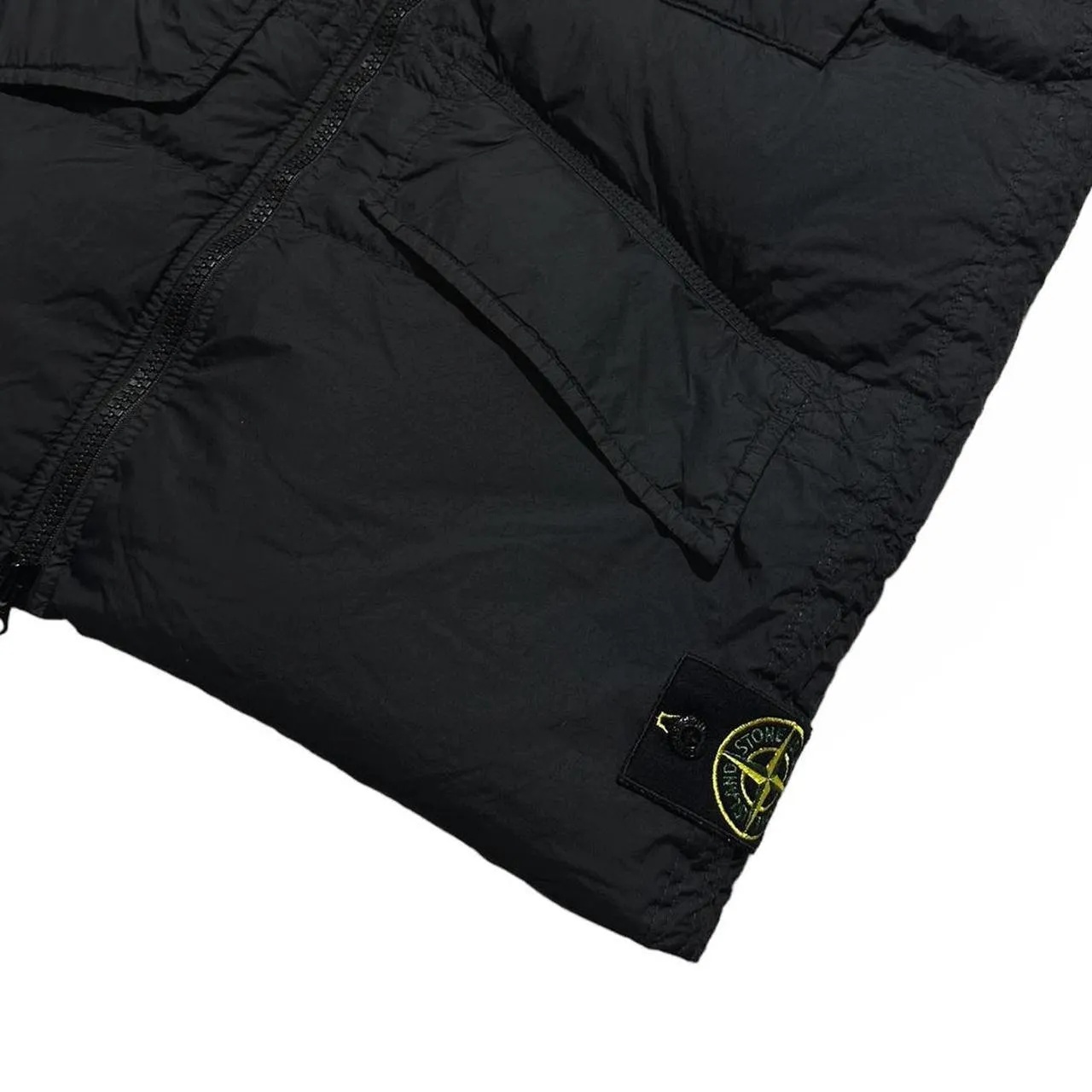 Stone Island Garment Dyed Down Crinkle Reps Body Warmer