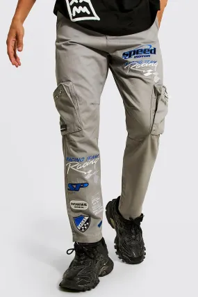 Straight Leg Motocross Cargo Trousers