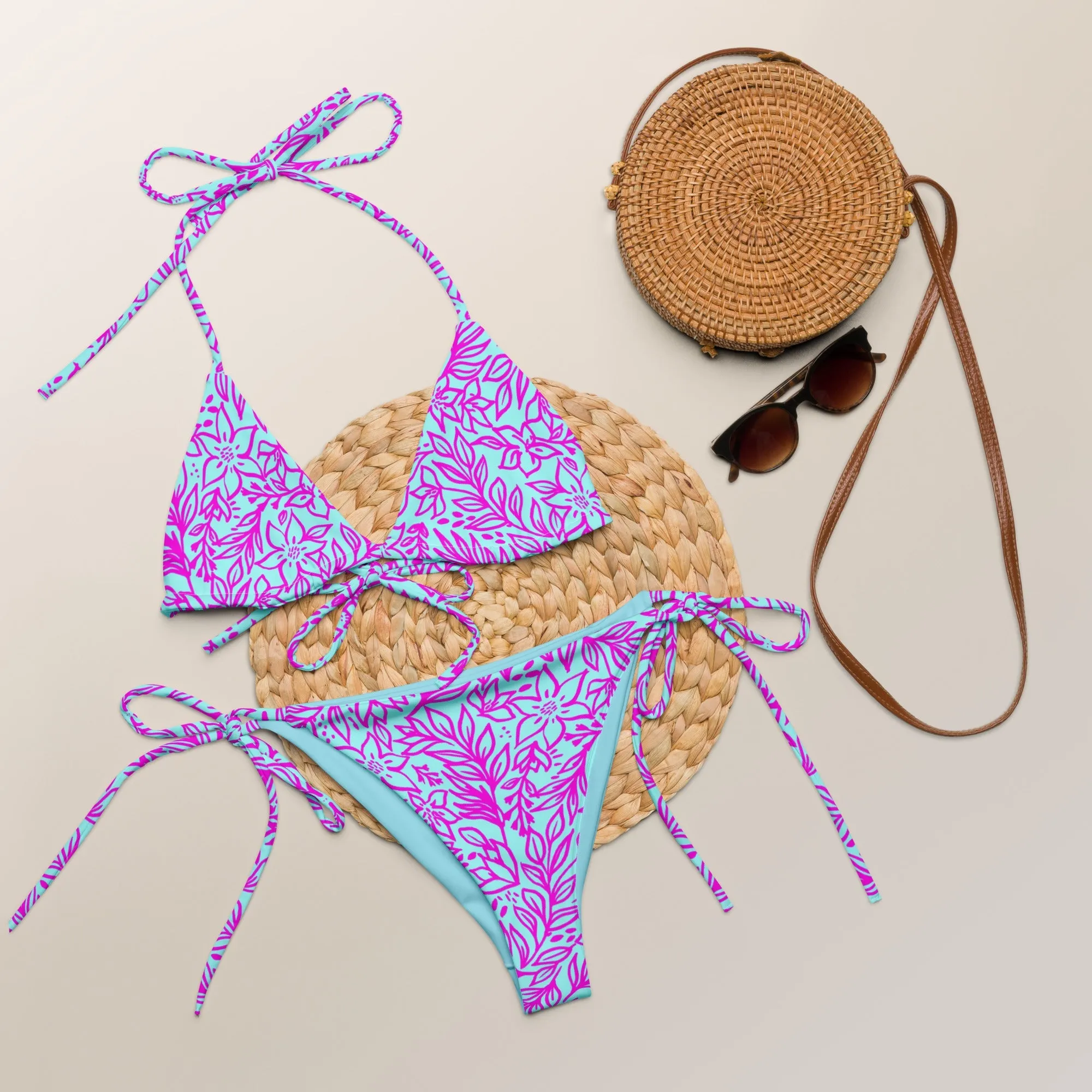 STRING BIKINI SET ECO - LIMITED EDITION ORCHI ISLAND