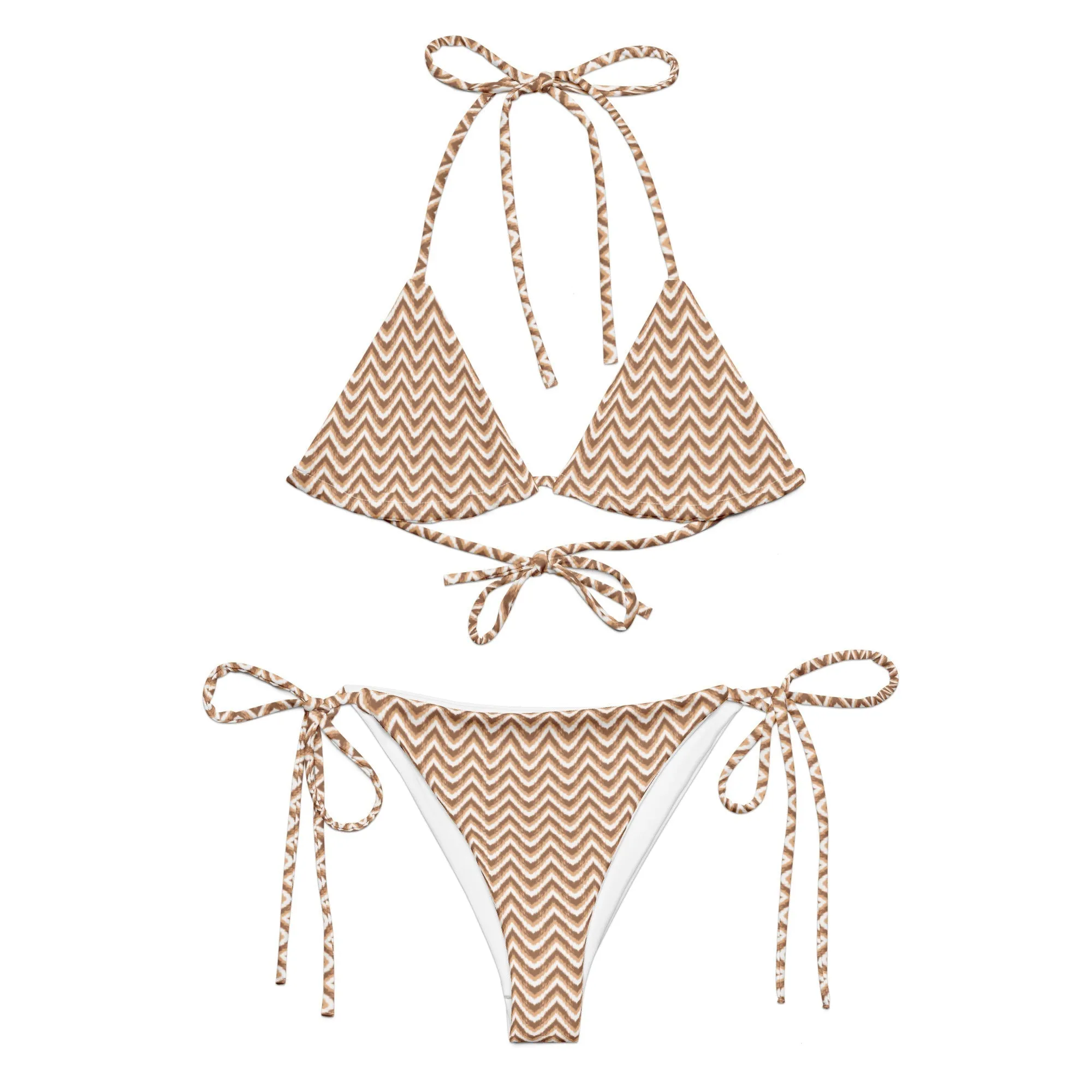 STRING BIKINI SET ECO - ZIG CHOCOLATE